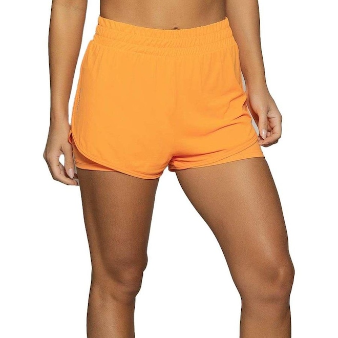 Shorts 2 em 1 Run More Running - Feminino - Foto 1
