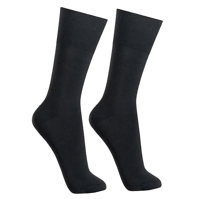 Meias Cano Longo Selene Social Clássica - Masculina - Foto 1