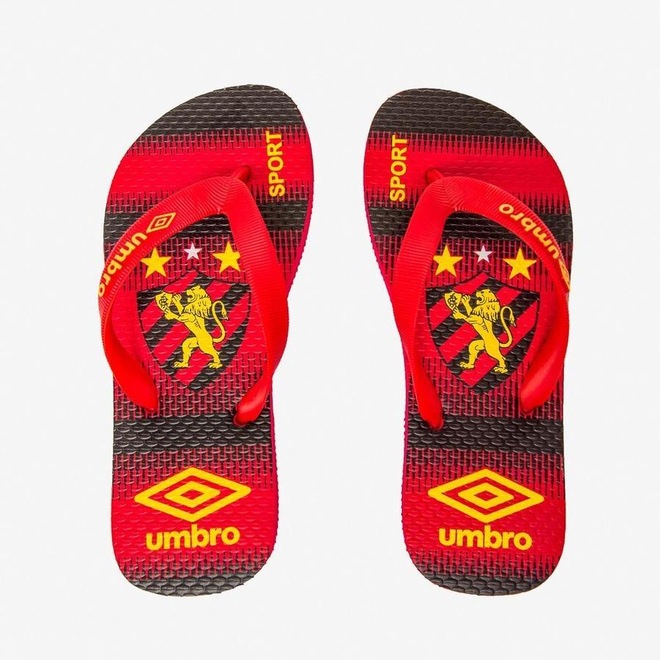 Chinelo do Sport Recife Umbro Jr com Embalagem - Infantil - Foto 1