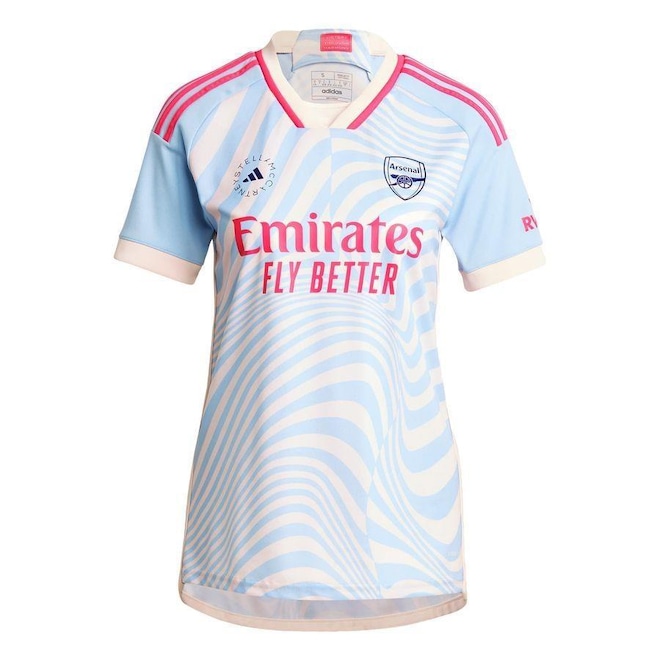 Camisa do Arsenal adidas X By Stella Mccartney - Feminina - Foto 1