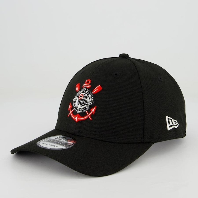 Boné Aba Curva do Corinthians New Era 9Forty SCCP - Snapback - Adulto - Foto 1