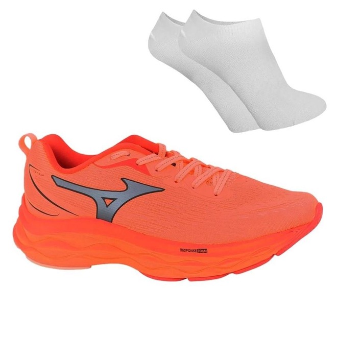 Kit Tênis Mizuno Victory + Par de Meia - Masculino - Foto 1