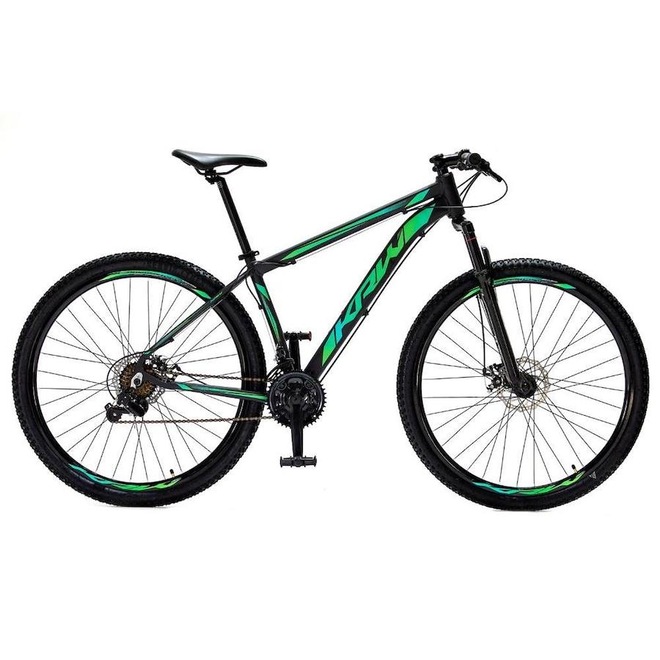 Bicicleta Aro 29 Krw Alumínio - Freio Hidráulico Suspensão Dianteira Mountain Bike S8 - 27 Velocidades - Adulto - Foto 1