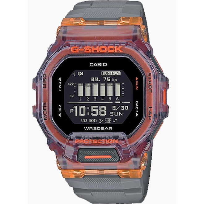 Relógio Casio G-Shock G-Squad Sports Gbd-200Sm-1A5Dr - Unissex - Foto 1