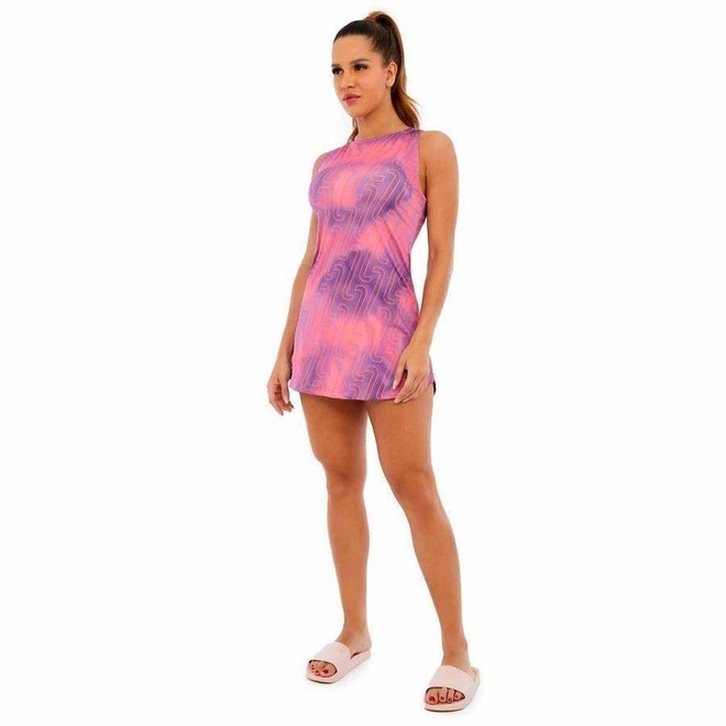 Vestido Alto Giro Microway Costas Nadador - Feminino - Foto 1