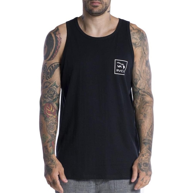 Camiseta Regata RVCA Va Hawaii Sl - Masculina - Foto 1