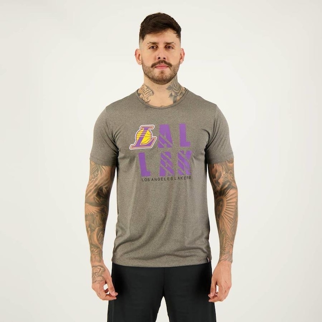 Camiseta NBA La Lakers Bang - Masculina - Foto 1