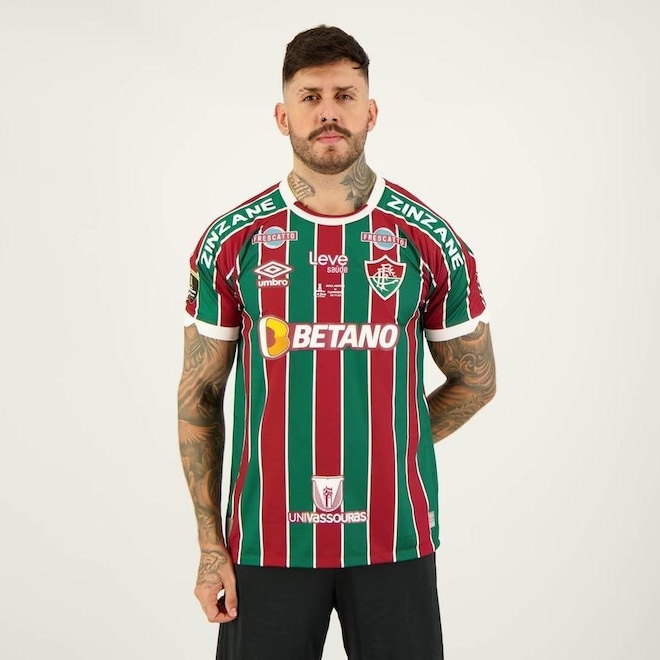 Camisa do Fluminense I 2023 Libertadores + Matchday Umbro - Masculina - Foto 1