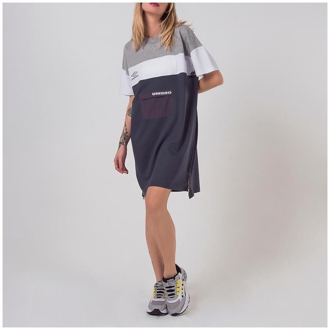 Vestido Umbro Strip - Feminino - Foto 1