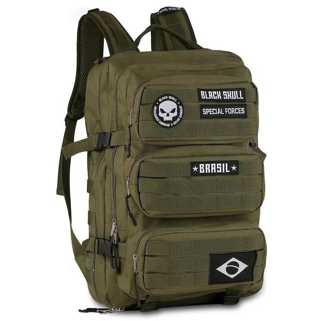 Mochila Black Skull Oficial Clio - 50 Litros - Foto 1
