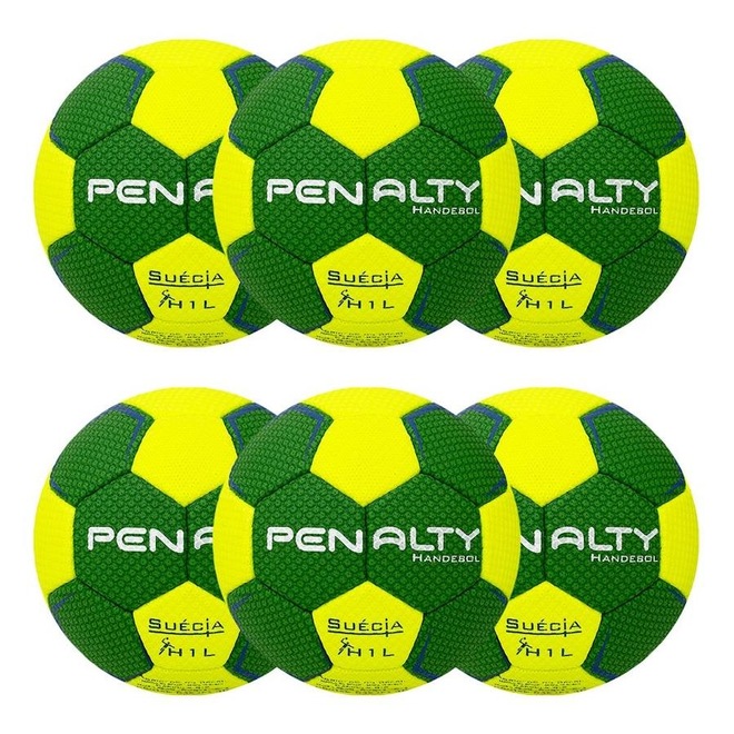 Kit Bolas de Handebol Penalty Suécia H1L Ultra Grip - 6 Unidades - Foto 1