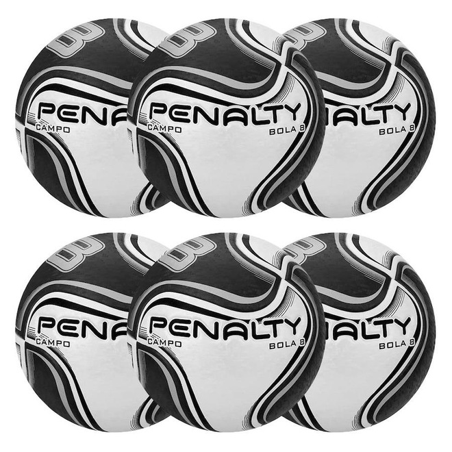 Kit de Bolas de Futebol de Campo Penalty 8 X - 6 Unidades - Foto 1