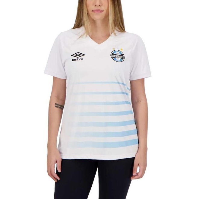 Camisa do Grêmio Of. 2 2021 Umbro - Feminina - Foto 1
