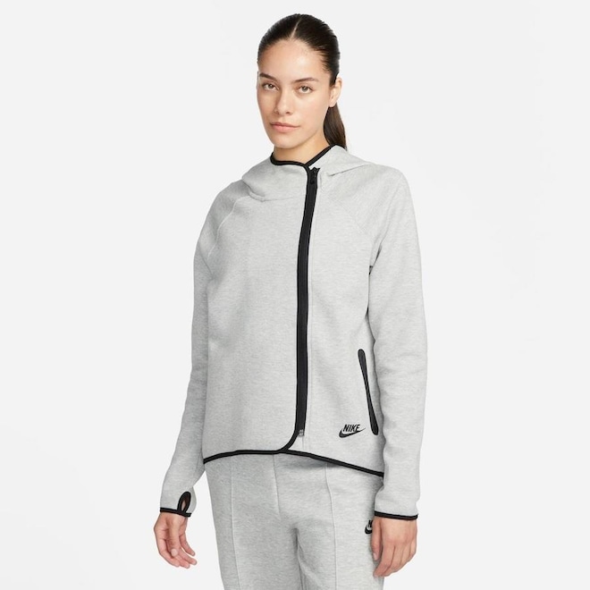 Jaqueta com Capuz Nike Sportswear Tech Fleece - Feminina - Foto 1