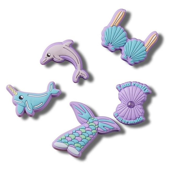 Jibbitz Crocs Sereia Pack com 5 Peças Único - Foto 1