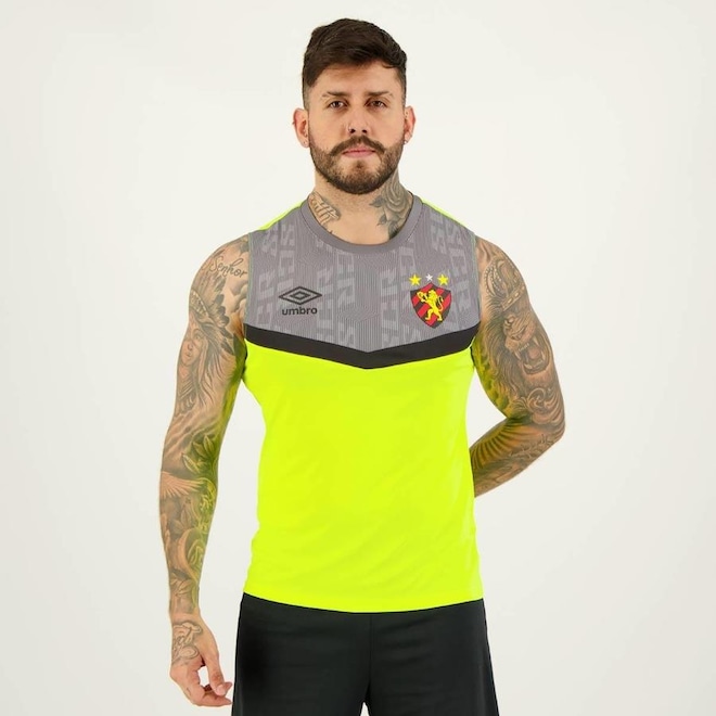 Camiseta Regata do Sport Recife Treino 2023 Umbro - Masculina - Foto 1