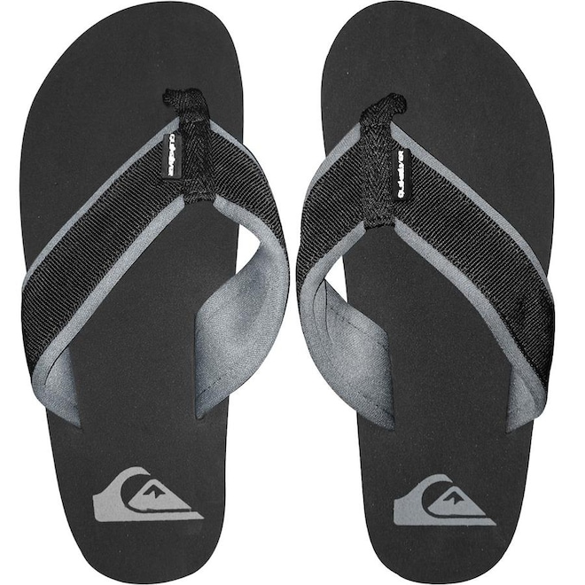 Chinelo Quiksilver Layback Neo Solid - Masculino - Foto 1
