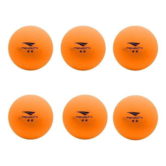 Kit Bolas de Tênis de Mesa Penalty Xxiii - 6 Unidades - Foto 1