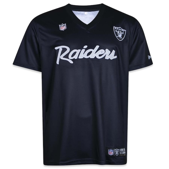 Camiseta New Era Jersey Nfl Las Vegas Raiders Core - Masculina - Foto 1