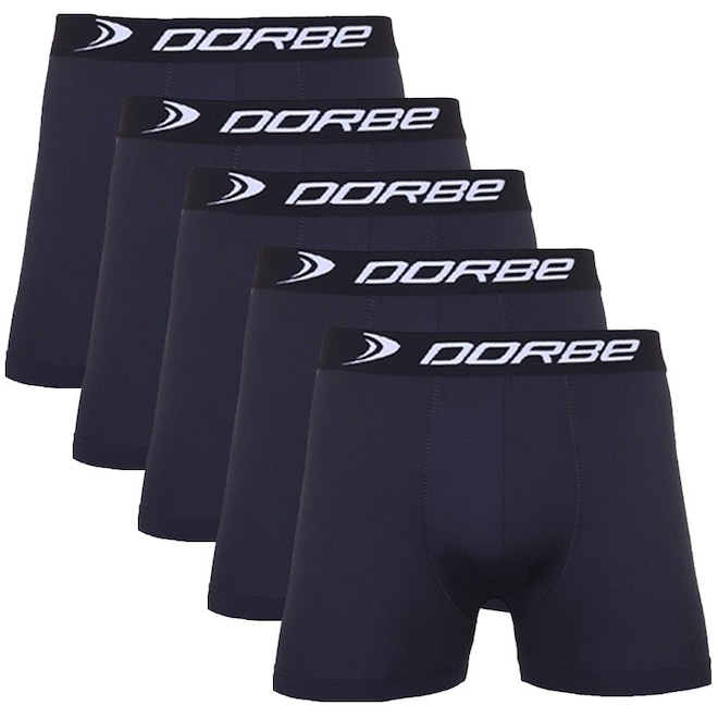Kit 5 Cuecas Boxer Microfibra Dorbe Original - Adulto - Foto 1