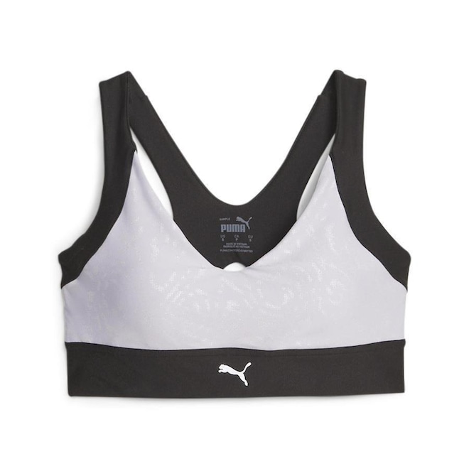 Top Fitness Puma Reflective All-Over-Print High Support - Adulto - Foto 1
