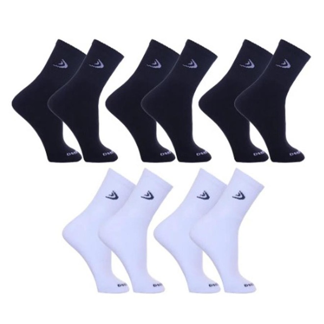 Kit Meias Cano Longo Dorbe Algodão - 5 Pares - Adulto - Foto 1