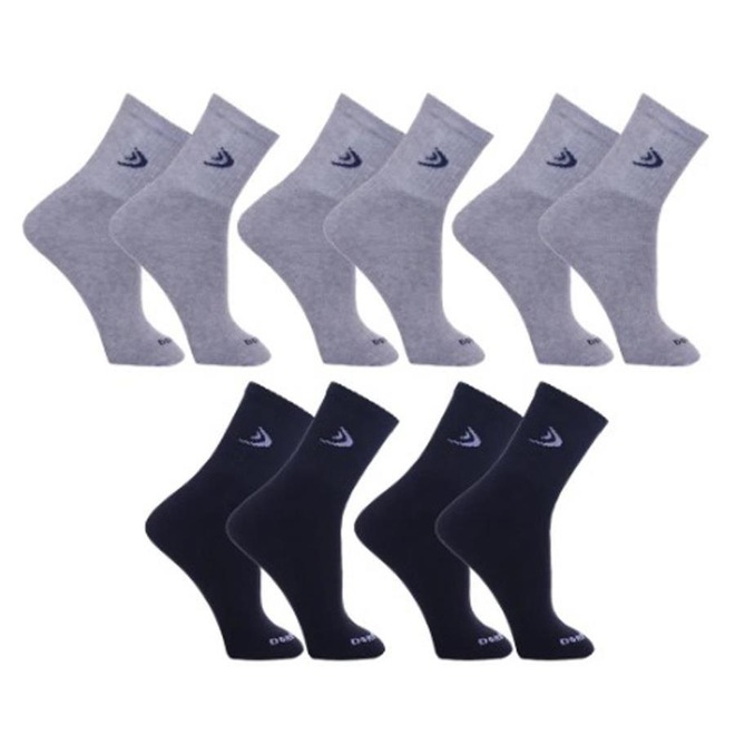 Kit Meias Cano Longo Dorbe Algodão - 5 Pares - Adulto - Foto 1