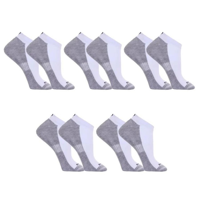 Kit Meias Cano Baixo Dorbe Sapatilha Algodão Anatômica - 5 Pares - Adulto - Foto 1