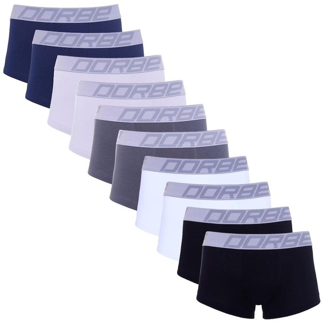 Kit de Cuecas Sungão Dorbe Algodão - 10 Unidades - Adulto - Foto 1