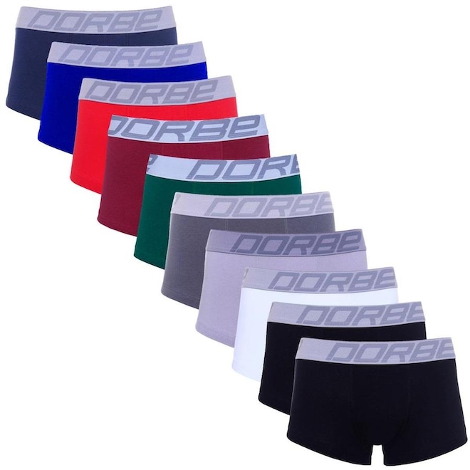 Kit de Cuecas Sungão Dorbe Algodão - 10 Unidades - Adulto - Foto 1