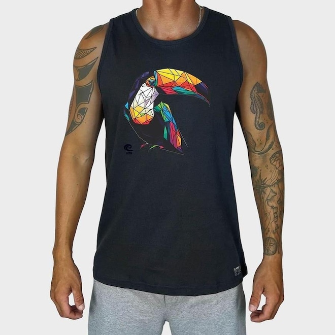 Camiseta Regata Prime Wss Toucan Delight - Masculina - Foto 1