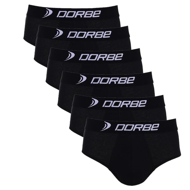 Kit Cuecas Dorbe Slip 100% Algodão Adulto - 6 unidades - Foto 1