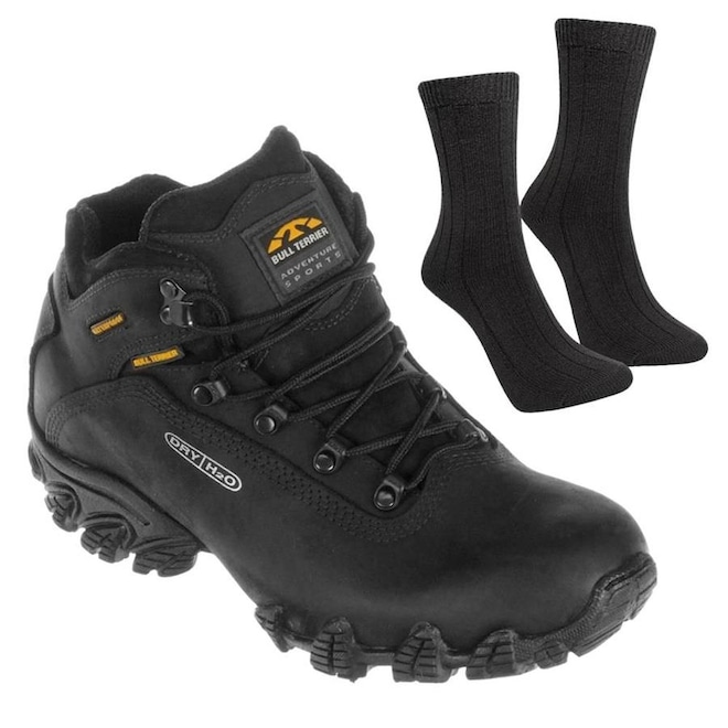 Bota Bull Terrier Impermeável Alpina Dry + 1 Par de Meias - Feminina - Foto 1