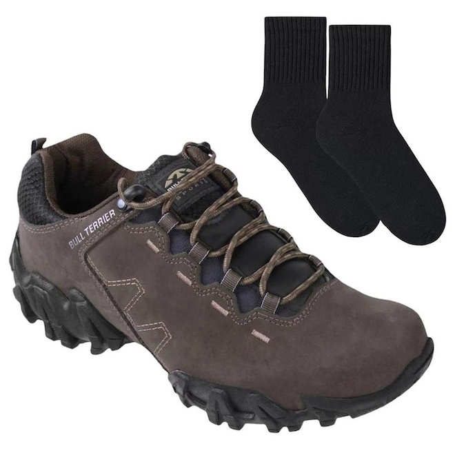 Kit Tênis Bull Terrier Ranger Low + Par de Meia - Masculino - Foto 1