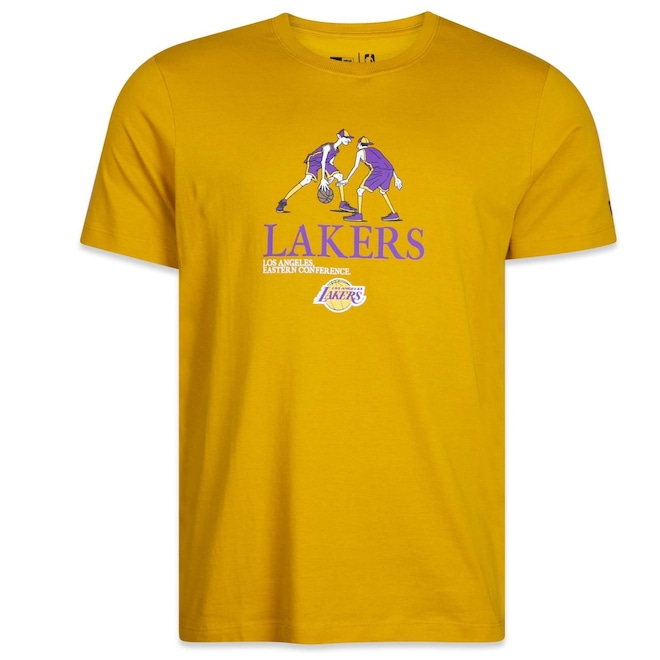 Camiseta New Era Nba Los Angeles Lakers Freestyle - Masculina - Foto 1