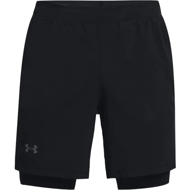 Short Under Armour Launch 7 Treino 2 em 1 - Masculino - Foto 1