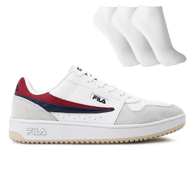 Tênis Fila Arcade Low + 3 Pares de Meias - Masculino - Foto 1