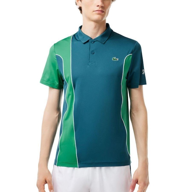 Camisa Polo Lacoste Sport X Novak Djokovic Regular Fit - Masculina - Foto 1