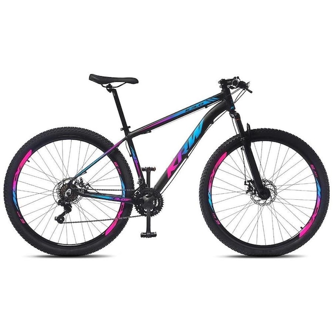 Bicicleta Aro 29 Krw Alumínio Tz Freio A Disco - Shimano - 21 Marchas - Foto 1
