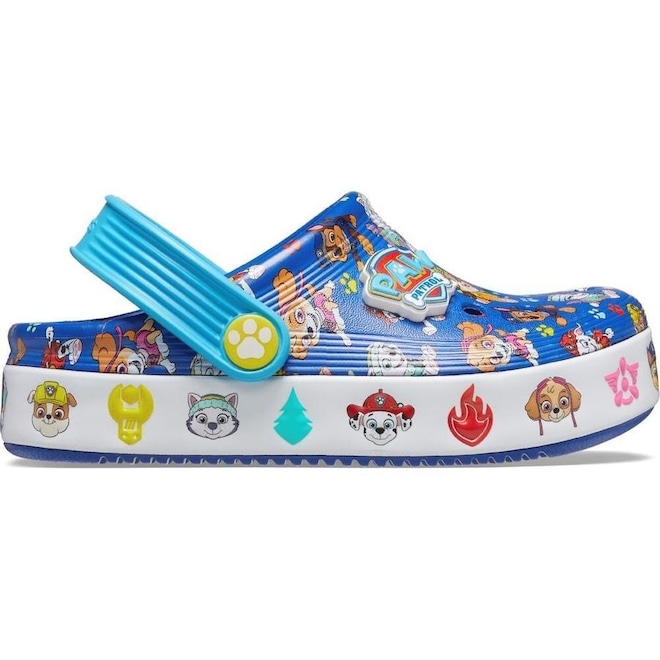Sandália Crocs Paw Patrol Off Court Clog T Blue - Adulto - Foto 1