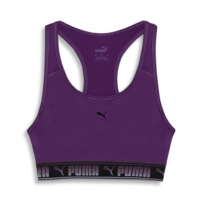 Top Fitnesse com Bojo Mid Impact Puma Strong - Feminino - Foto 1