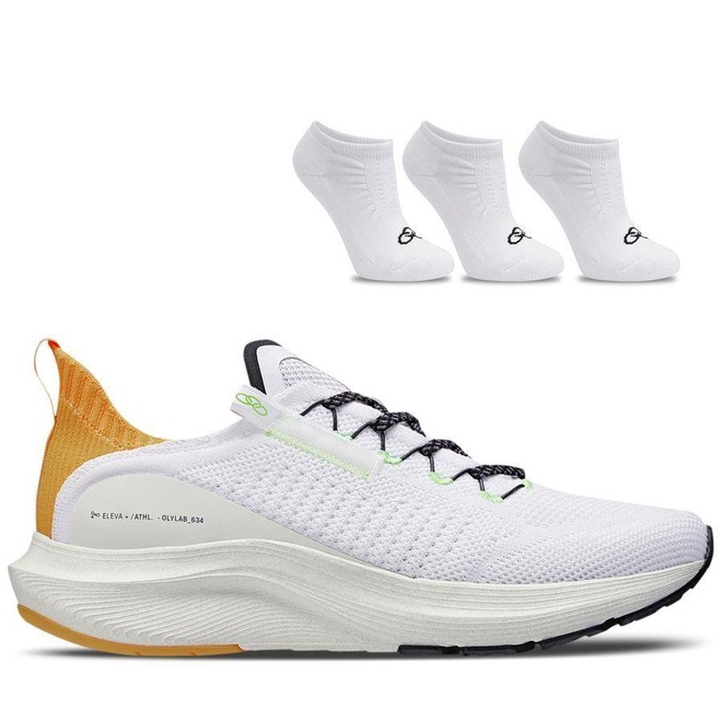 Tênis Olympikus Reverso 2 + 3 Pares de Meia Cano Invisível - Unissex - Foto 1