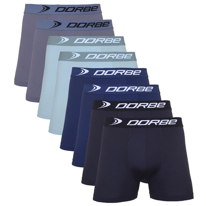 Kit 8 Cuecas Boxer Plus Size Microfibra Dorbe Original - Foto 1