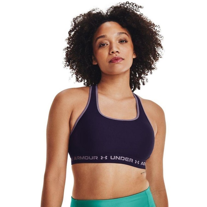 Top Fitness Under Armour Crossback Mid - Feminino - Foto 1