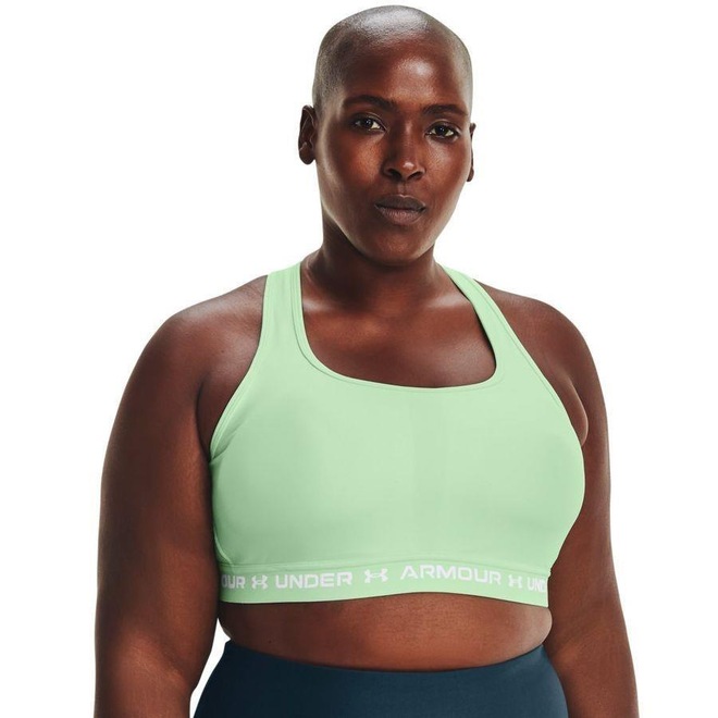 Top Fitness Plus Size Under Armour Crossback Mid - Feminino - Foto 1