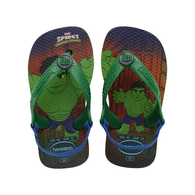 Chinelo Havaianas Baby Marvel - Infantil - Foto 1