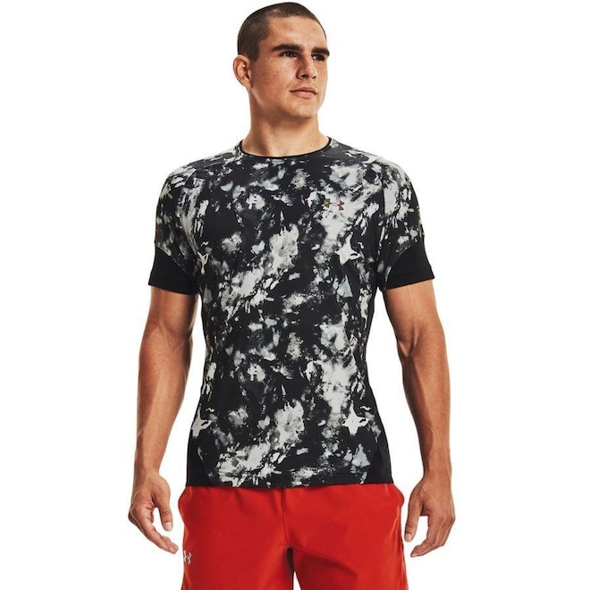 Camiseta de Compressão Under Armour Rush Print - Masculina - Foto 1