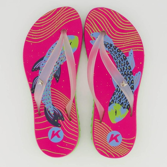 Chinelo Kenner Ibiza Pro Peixes - Feminino - Foto 1