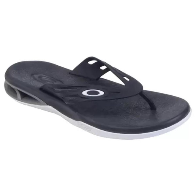 Chinelo Oakley Killer Point Ii Preto Branco-- Masculino - Foto 1