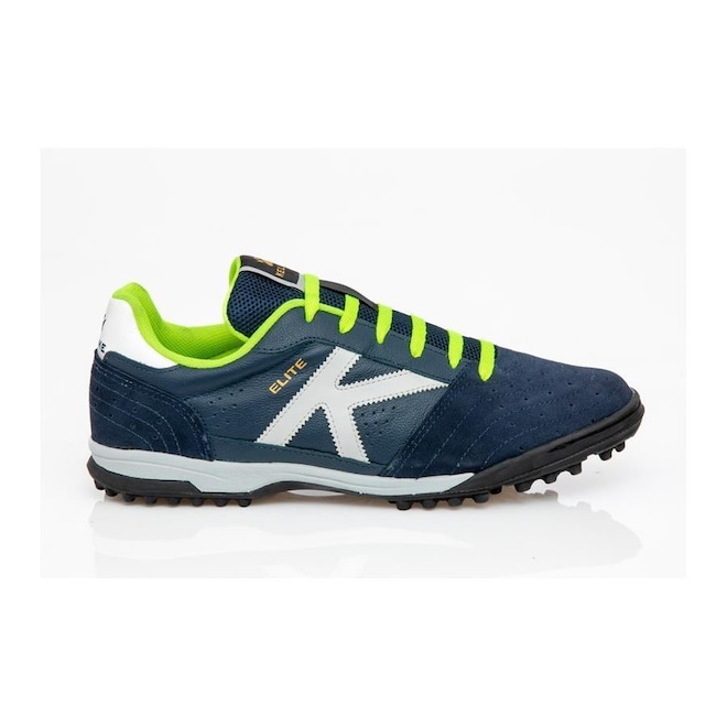Chuteira Society Kelme Elite Couro Tf - Adulto - Foto 1